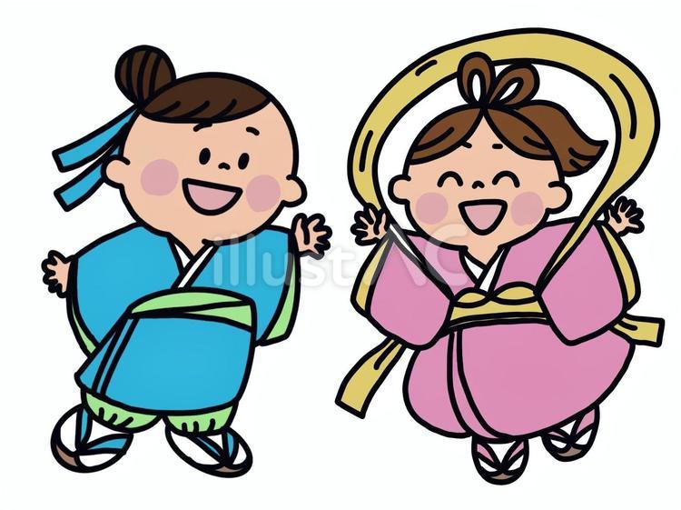 おりひめとひこぼし おりひめ,ひこぼし,七夕のイラスト素材