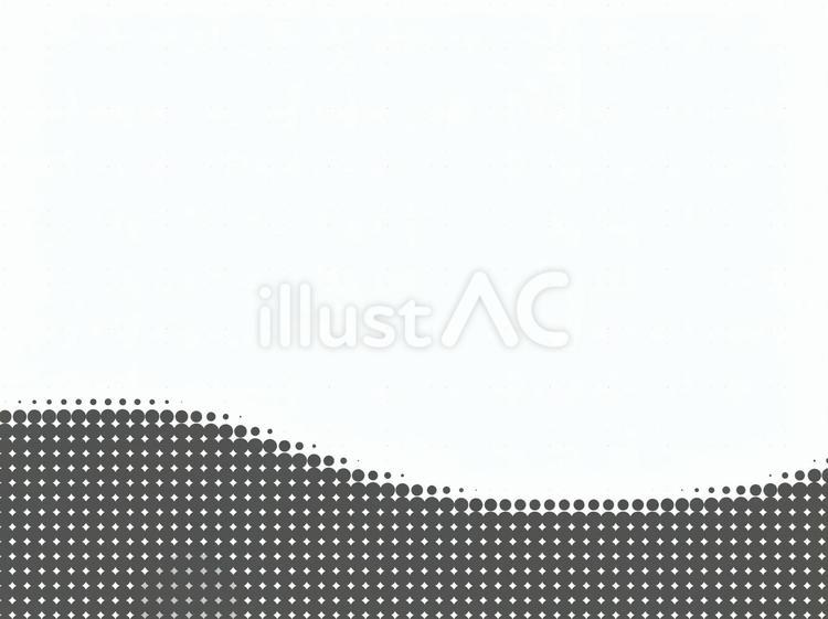 モノクロのドット模様の抽象背景デザイン モノクロ,白黒,グレーのイラスト素材