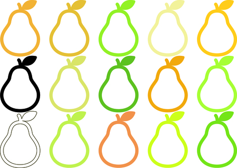 ピクトグラムの梨です。 ピクトグラム,梨,シンプルのイラスト素材