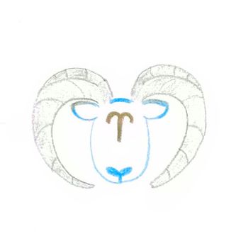 Illustration, aries, sheep, constellation, JPG