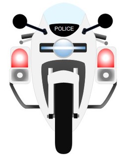 白バイ2 白バイ,交通機動隊,オートバイ,バイク,二輪車,警察,イラスト,交通安全,防犯,パトロールのイラスト素材