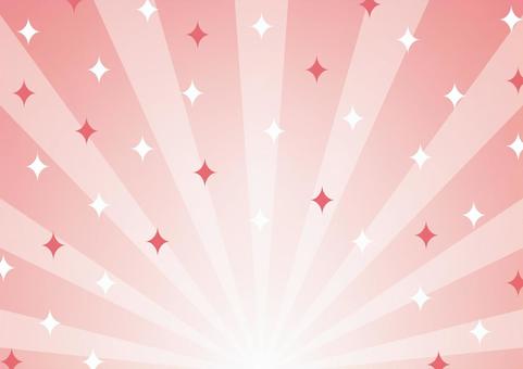 ピンク色のポップでキラキラした集中線 集中線,星,光,ポップ,ピンク,背景のイラスト素材