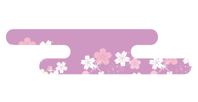 日本の模様36＿春のかすみ雲 かすみ,春,花,桜,梅,花びら,伝統,雲,伝統模様,古代模様のイラスト素材