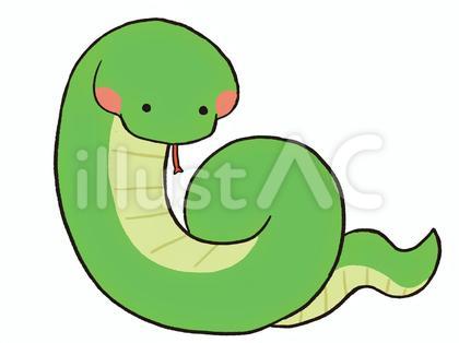 手書きの蛇のイラスト