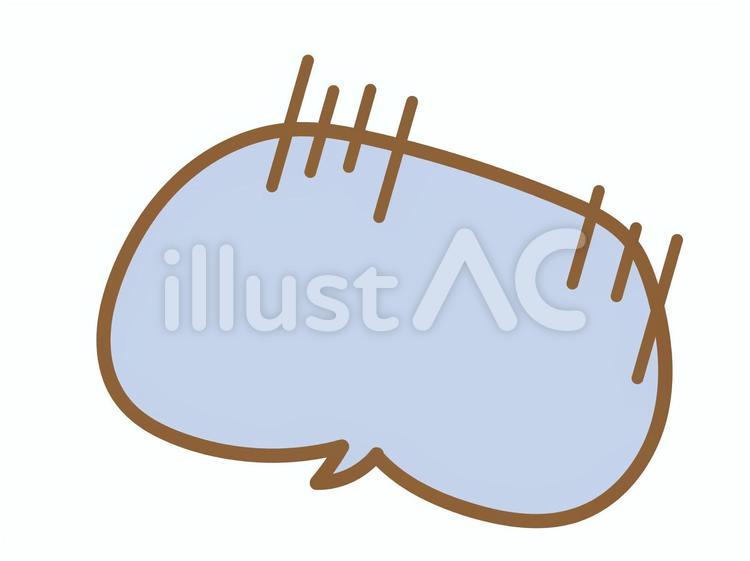 可愛いどよーん吹き出し 吹き出し,ふきだし,どよーんのイラスト素材