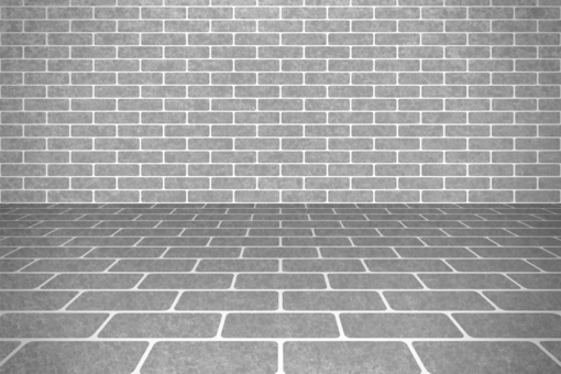 灰色レンガの壁面と床の背景 レンガ,壁,床,背景,煉瓦,壁紙,外装,ブロック,石,グレーのイラスト素材
