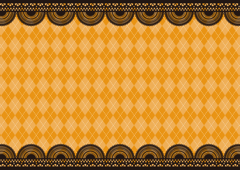 ゴシック風のレースのフレーム背景素材 レース,洋風,ゴシック風,菱形,ライン,模様,フレーム,背景のイラスト素材