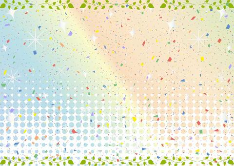 Illustration, confetti, leaf, reef, 