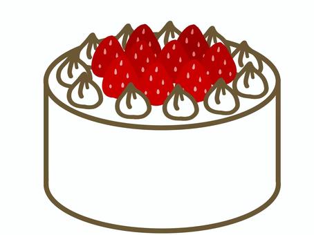 Whole cake with strawberries on top, cake, hall cake, strawberry, JPG and PNG