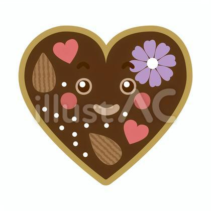 ハートのチョコレートのキャラクター