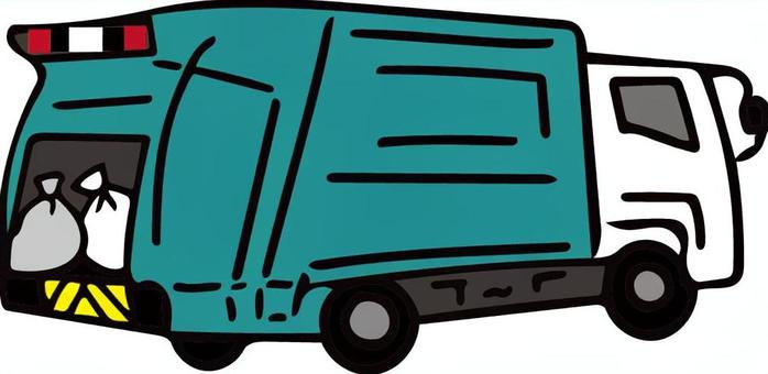 ゴミ収集車 ゴミ収集車 ゴミ,ゴミ収集車,働く車,車両,車,パッカー車のイラスト素材