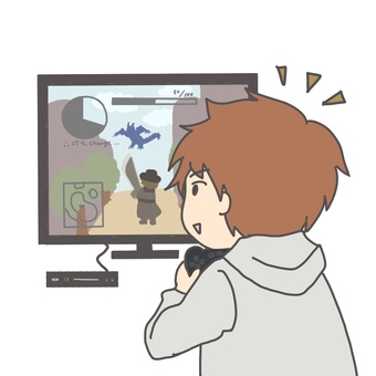 게임을 하는 남자, 게임을 하는 남자, 남성, 게임, 단순,