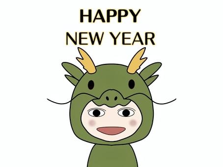 年賀状　辰年　干支 辰年,年賀状,干支のイラスト素材