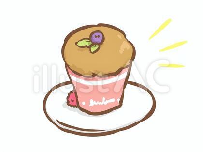 シンプルなカップケーキ