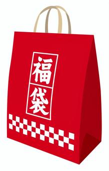 福袋_25 福袋,正月,お正月,年賀状,年賀状素材,アイコン,イラスト,シンプル,1月,冬のイラスト素材