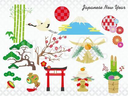 お正月のイラスト