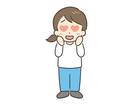 目がハートの私服の若い女性(全身) 目がハートの私服の若い女性(全身) 恋,ドキドキ,ラブ,女性,ハート,恋愛,愛,愛情,笑顔,女のイラスト素材