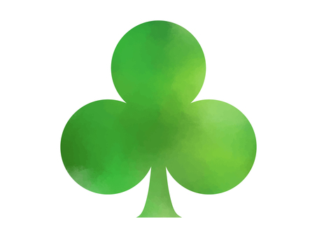 水彩素材_クローバー02 水彩素材_クローバー02 クローバー,クラブ,ミツバ,トランプ,あしらい,アイコン,水彩,フレーム,グラデーション,にじみのイラスト素材