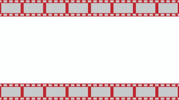 フィルムのフレーム 赤 フィルム,フレーム,写真,フォト,映像,シネマ,動画,枠,ネガ,背景のイラスト素材
