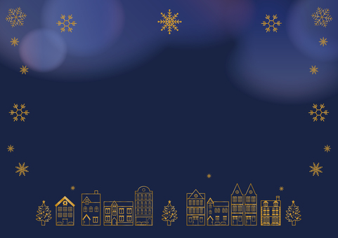 クリスマス　冬　フレーム　飾り