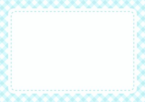 夏のギンガムチェックのフレーム03 夏,チェック,ギンガムチェック,背景,フレーム,チェック柄,枠,飾り枠,チェック模様,行事のイラスト素材