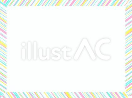 夏色パステルストライプフレーム2