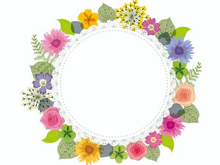 Illustration, flower, frame, spring, 