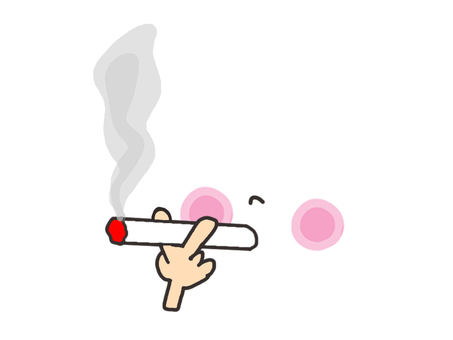 Illustration, mouth, smoking, smoke, 