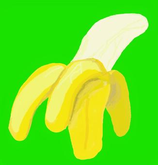 バナナ バナナ バナナ,リアル,フルーツ,黄色,手描き,甘いのイラスト素材