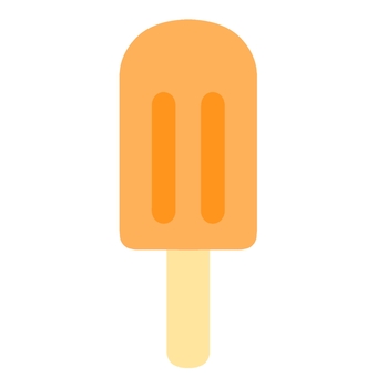 シンプルなオレンジアイスキャンディー アイス,氷菓子,アイスキャンディー,オレンジ,冷たい,スイーツ,デザート,おやつ,フリー素材,甘いのイラスト素材