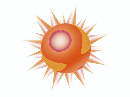 Sun 3, sun, summer, orange, JPG and PNG