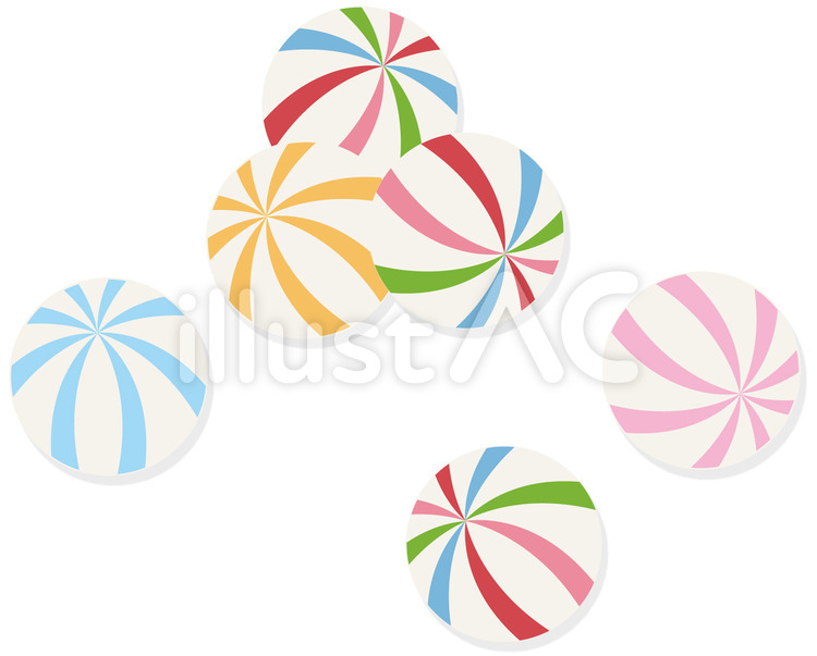 手まり飴 手まり,飴,お菓子のイラスト素材