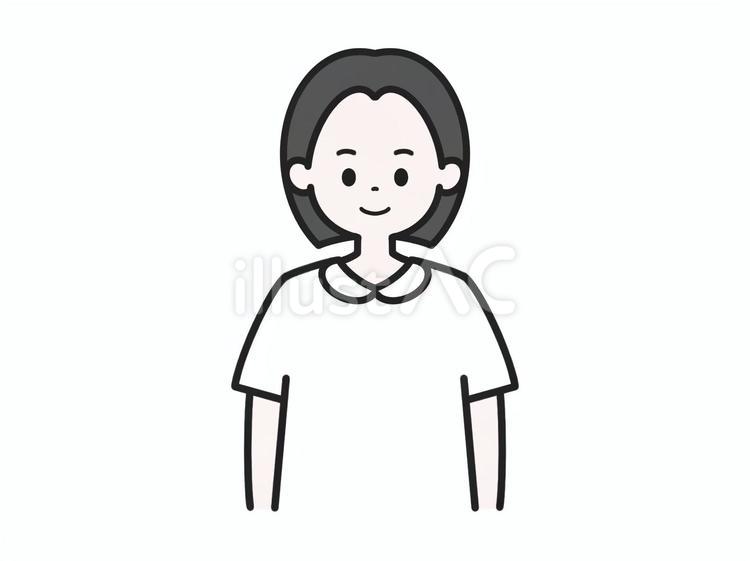白衣を着た女性医療スタッフ② 看護師,助産師,医療事務のイラスト素材