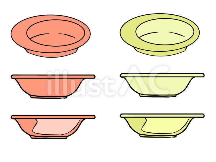 すくいやすいお皿　介護用品 お皿,皿,介護用品のイラスト素材