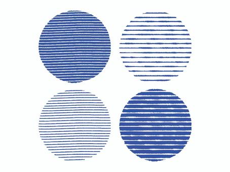 手描きストライプ背景セット丸型01 背景,ストライプ,縞模様,背景色,手書き,かわいい,ポップ,おしゃれ,楽しい,円形のイラスト素材