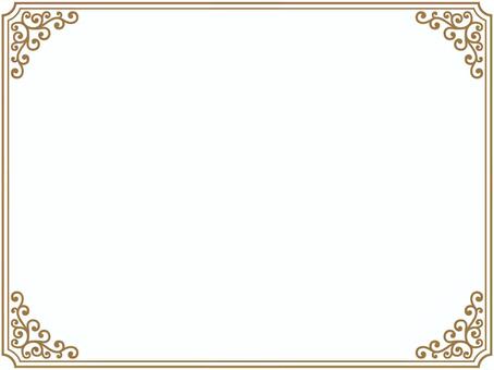 Retro frame simple decorative frame material illustration, , JPG and PNG