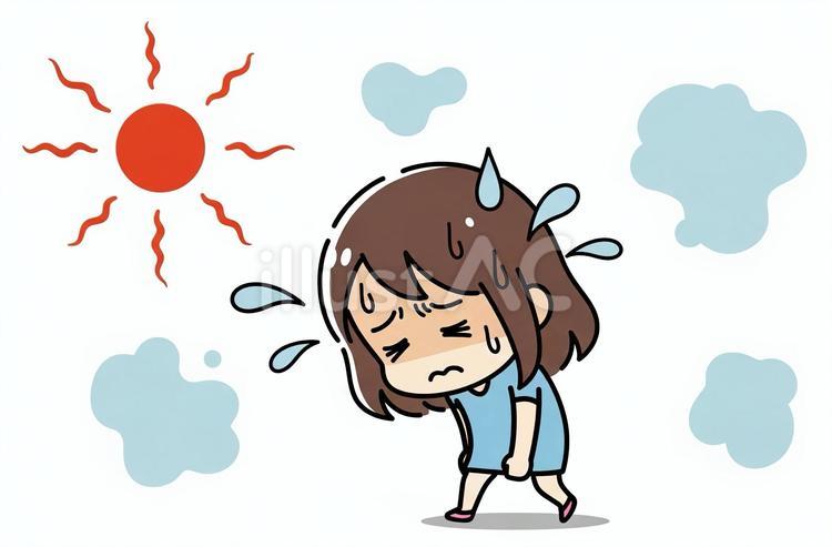 猛暑 夏,猛暑,猛暑日のイラスト素材