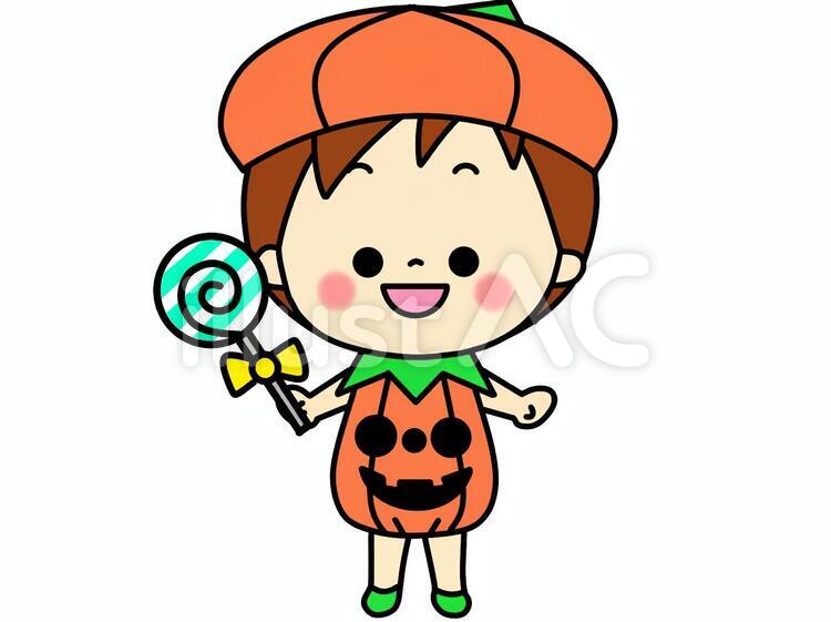 ハロウィン　男の子 ハロウィン,男の子,ジャックオーランタンのイラスト素材