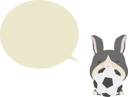 Soccer ball_rabbit_Dutch_speech 氣球, JPG, PNG 和 AI Soccer ball_rabbit_Dutch_speech 氣球, 足球球, 足球, 氣球, JPG, PNG 和 AI