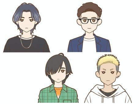 成人男性2 成人男性,男性,人物,人間,男性イラストのイラスト素材