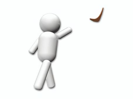 Illustration, boomerang, hunting, wooden, 