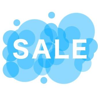 SALEアイコン sale,アイコン,セール,文字,英語,水玉,ビジネス,仕事,チラシ,白のイラスト素材