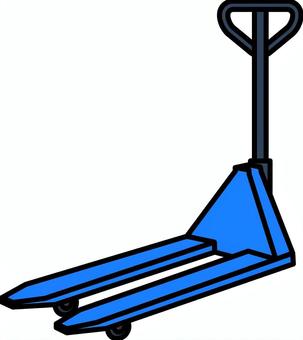 青のハンドリフトです。 青のハンドリフトです。 ハンドリフト,シンプル,パレットトラック,手動,フォークリフト,荷役,倉庫,荷運び,油圧,リフトのイラスト素材