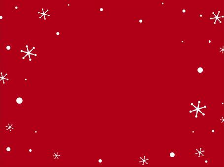 シンプルな雪の結晶の背景フレーム 赤 冬,雪,赤,結晶,背景,フレーム,クリスマス,シンプル,かわいい,暖かいのイラスト素材