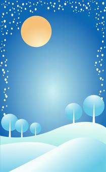 白雪皚皚的冬景 白雪皚皚的冬景