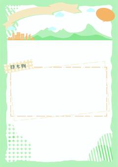 旅のしおり01 旅,しおり,リボン,吹き出し,枠,シンプル,飾り,セット,山,ビルのイラスト素材