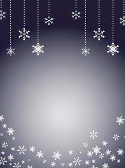 クリスマスや冬のイベント・雪の結晶背景 背景,フレーム,クリスマス,縦,雪,結晶,スノーフレーク,キラキラ,冬,季節のイラスト素材