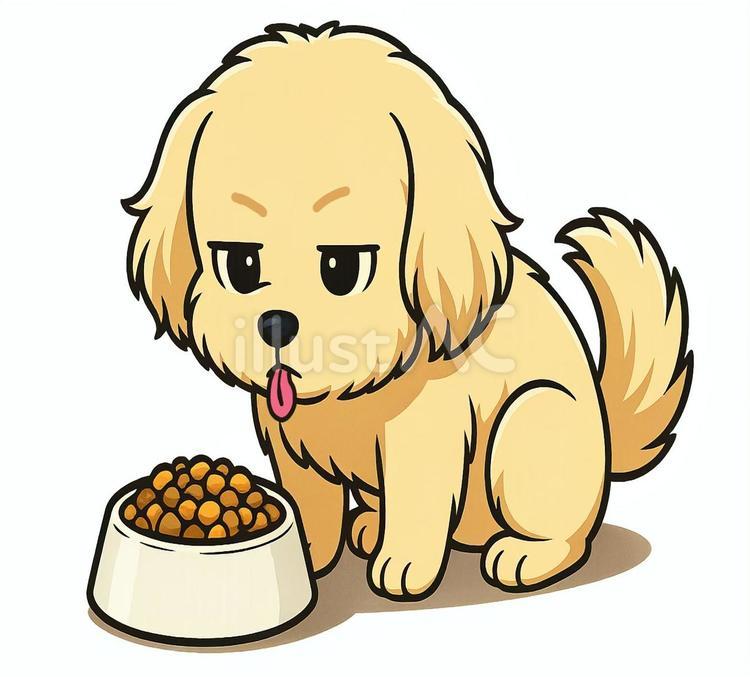おあづけされた我慢する犬 ペット,動物,犬のイラスト素材