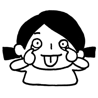 あっかんべーをする子ども こども,子ども,表情,あっかんべー,変顔,仕草,にらめっこ,ベロ,舌,出すのイラスト素材