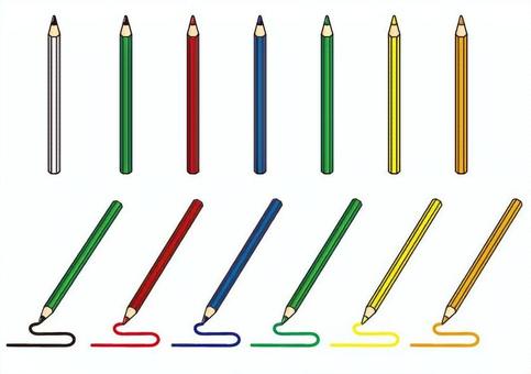 鉛筆カラーバリエーション